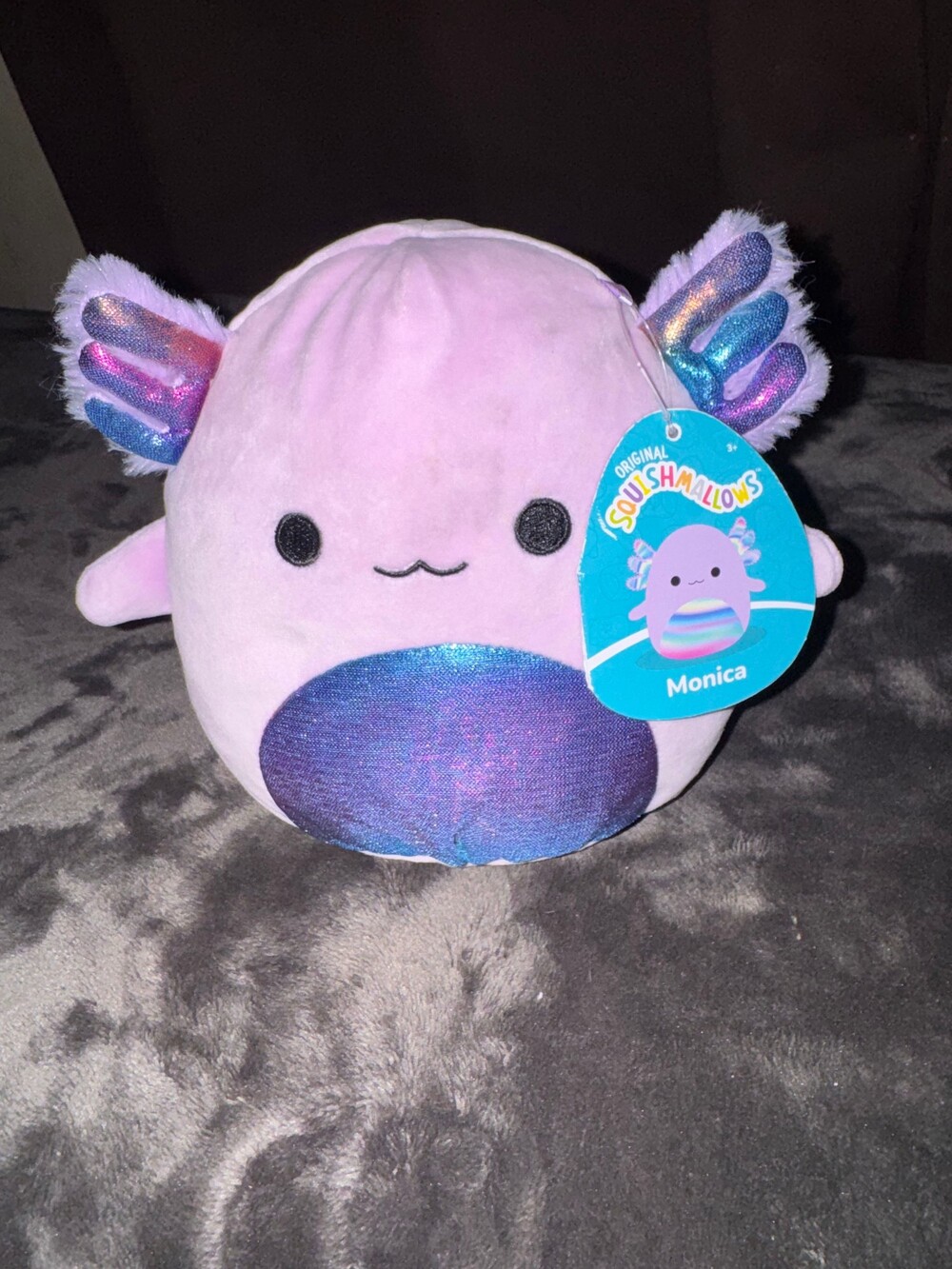 Jazwares Monica 7.5 Inch Purple Squishmallows Axolotl Plush Toy